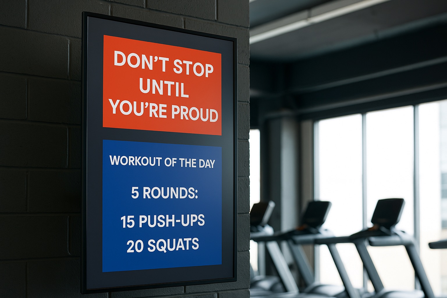 Digital Signage for Gyms & Fitness Centers