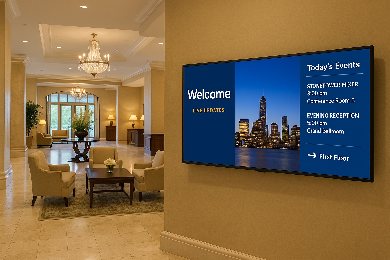 Digital Signage for Lobbies